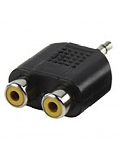 ADAPTADOR JACK 3 5 MACHO MONO A 2X RCA HEMBRA