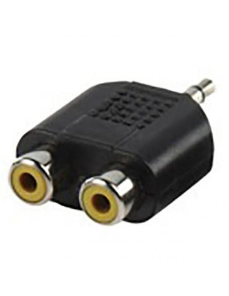 ADAPTADOR JACK 3 5 MACHO MONO A 2X RCA HEMBRA