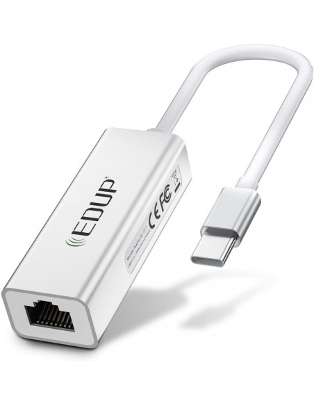 ADAPTADOR USB-C A ETHERNET RJ45 GIGABIT 1000 EDUP