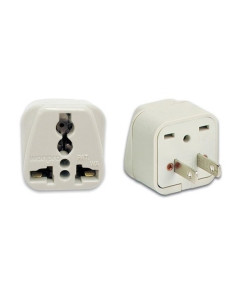ADAPTADOR ENCHUFE INTERNACIONAL A AMERICANO BLANCO