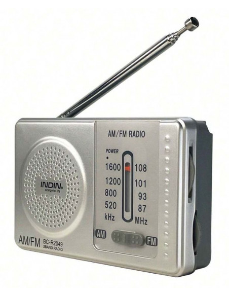 RADIO AM/FM INDIN BC-R2049  A PILAS CON ALTAVOZ