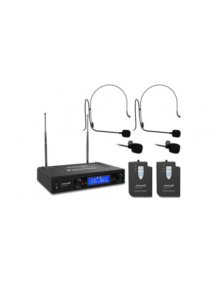 KIT 2 MICROFONOS INALAMBRICOS AUDIBAX MISSOURI2500