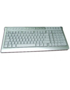 TECLADO MULTIMEDIA INALAMBRICO ESPAÑOL PLATA