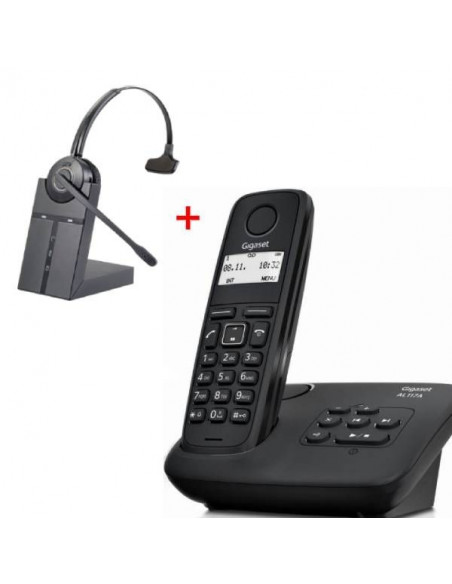 TELEFONO DECT GIGASET AL117A   AURICULARES HW10