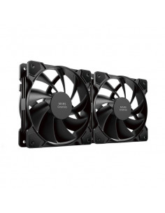 VENTILADORES NEGROS CAJA MARS GAMING 120CM PACK-2