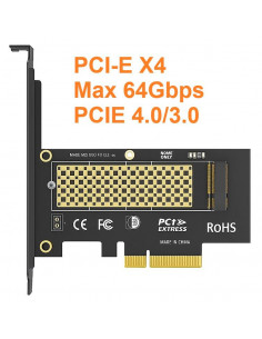 TARJETA PCIE M 2 SSD NVME PCI-E X4 4 0/3 0 64Gbps