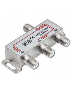 SPLITTER TV-SAT 1 ENTRADA 3 SALIDAS 5-2450MHZ