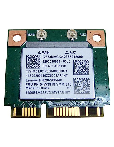 TARJETA MINI PCI-E BLUETOOTH Y WIFI PARA LENOVO