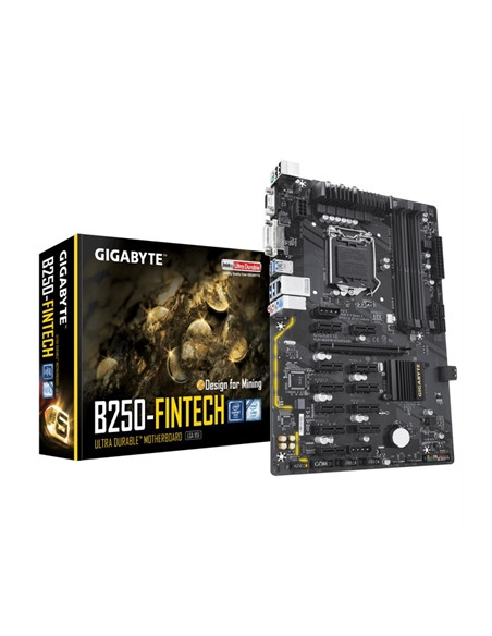 PLACA BASE GIGABYTE B250 FINTECH BTC S1151-7G 4X