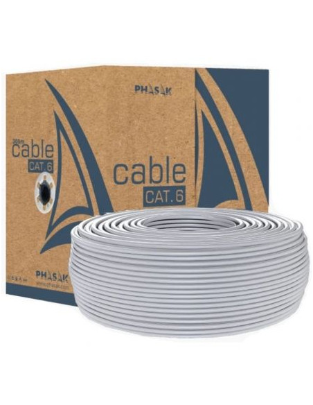 CABLE DE RED RJ45 UTP PHASAK PHR 6100 CAT6 100M