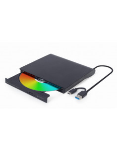 GRABADORA DE DVD GEMBIRD USB EXTERNA NEGRA