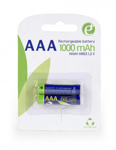BATERIAS PILAS RECARGABLES GEMBIRD AAA 1000MAH