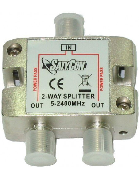 SPLITTER TV-SAT SATYCON 1 ENTRADA 2 SALIDAS