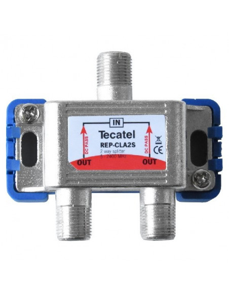 SPLITTER TV-SAT TECATEL 1 ENTRADA 2 SALIDAS