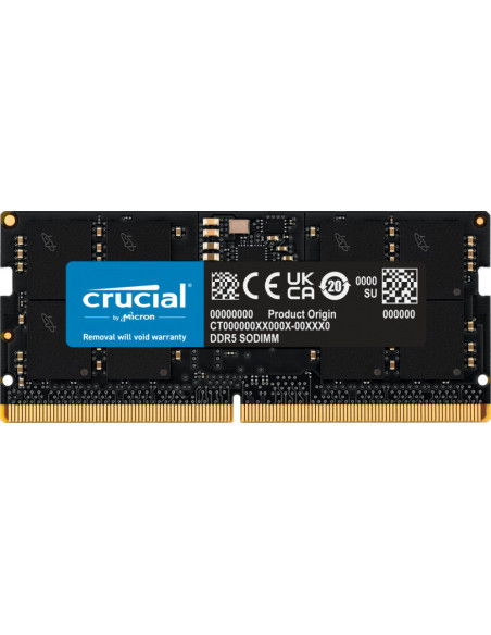 MEMORIA RAM DDR5 SODIMM CRUCIAL 4800MHZ 16GB