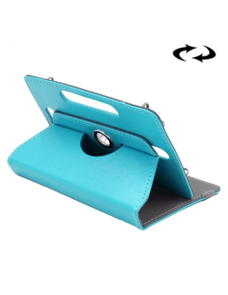 FUNDA TABLET 9 7 -10 1  GIRATORIA 360 CELESTE