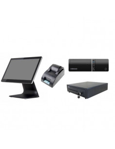 ORDENADOR TPV TACTIL 15 6  COMPLETO 4GB SSD120 W10