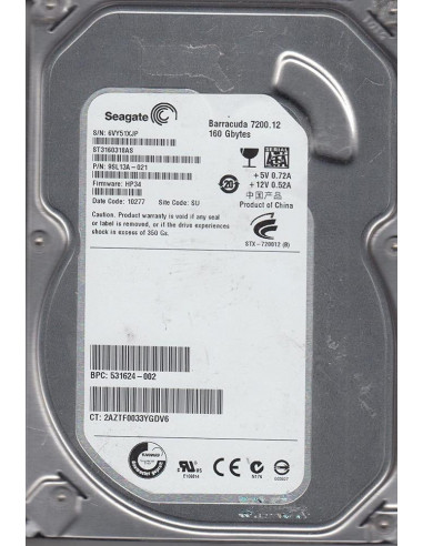 DISCO DURO HDD 3 5  IDE 160GB SEAGATE ST3160021A