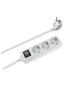BASE MULTIPLE REGLETA 3 TOMAS BLANCA INTERREP 1 5M