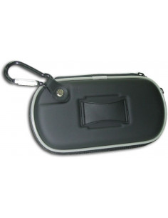 FUNDA PSP SEMI-RIGIDA NEGRA CON MOSQUETON SATYCON