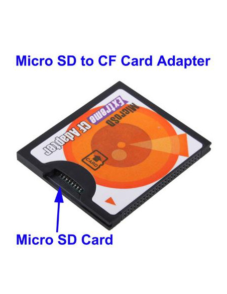ADAPTADOR MICROSD A COMPAC FLASH TIPO I SATYCON