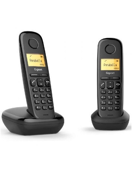 TELEFONO INALAMBRICO GIGASET A270 PACK DUO NEGRO