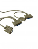 Cable link Serie  DB9+DB25 a DB9+DB25 NULL MODEM