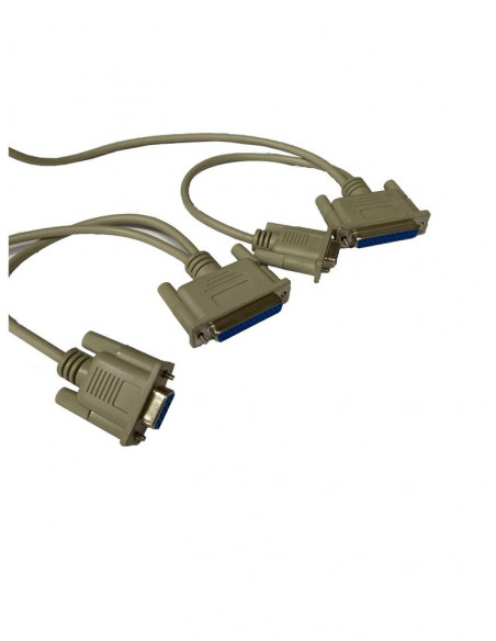 Cable link Serie  DB9 DB25 a DB9 DB25 NULL MODEM