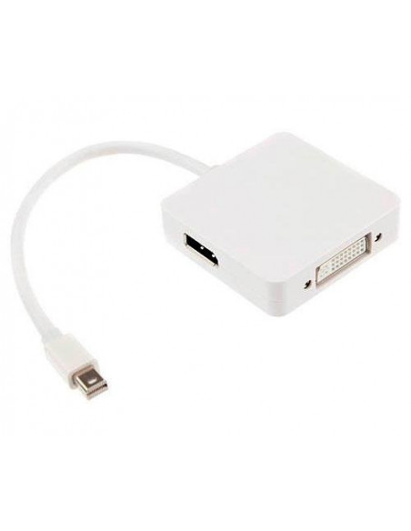 ADAPTADOR MINI DP DISPLAYPORT A DVI/HDMI/DP