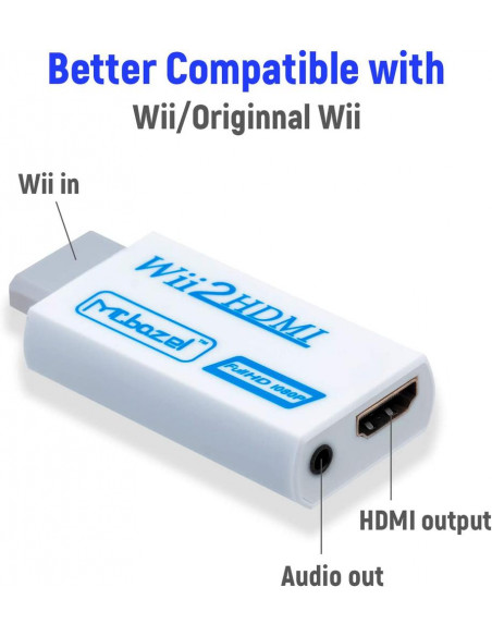 ADAPTADOR NINTENDO WII A HDMI WII2HDMI