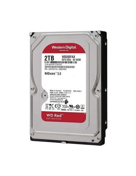 DISCO DURO HDD 3 5  SATA3 2TB WD20EFAX RED