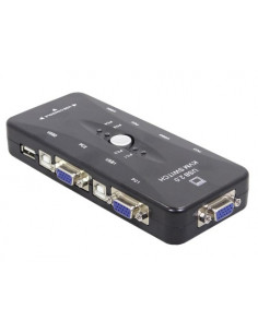 CONMUTADOR KVM USB/VGA 4PCs SATYCON