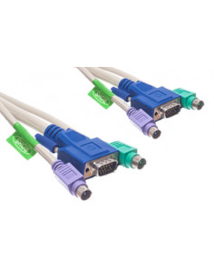 CABLE BELKIN KVM 2X PS/2 MACHO Y VGA MACHO 1 5M