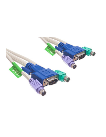 CABLE BELKIN KVM 2X PS/2 MACHO Y VGA MACHO 1 5M