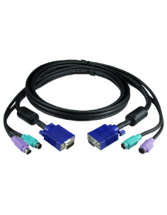 CABLE BELKIN KVM 2X PS/2 MACHO Y VGA M-H 3M