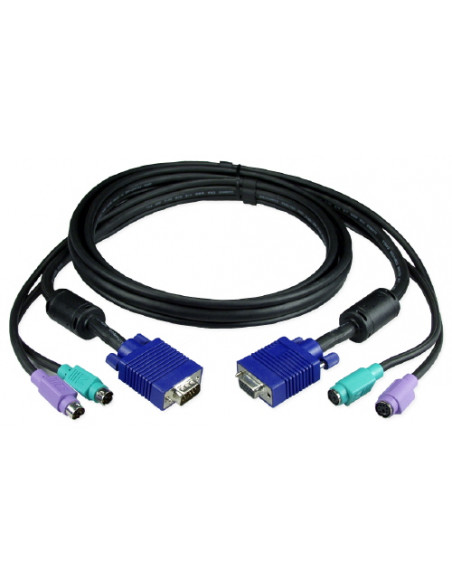 CABLE BELKIN KVM 2X PS/2 MACHO Y VGA M-H 3M