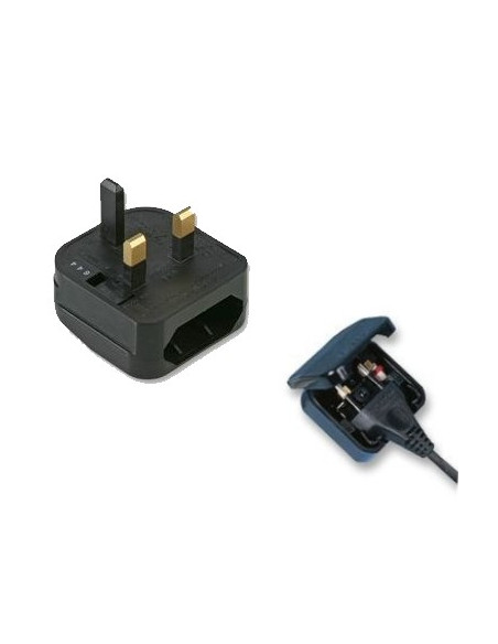 ADAPTADOR DE ENCHUFE UK A EUROPEO TIPO PHILIPS