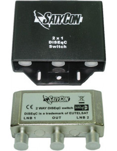 CONMUTADOR DISEQC  2X1  2 0 SATYCON