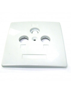 2X TAPA PARED BLANCA TV/FM/SAT