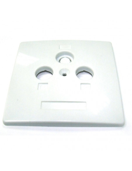 2X TAPA PARED BLANCA TV/FM/SAT