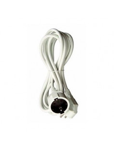 CABLE ALARGADERA DE CORRIENTE 14A 250V 5M BLANCO 