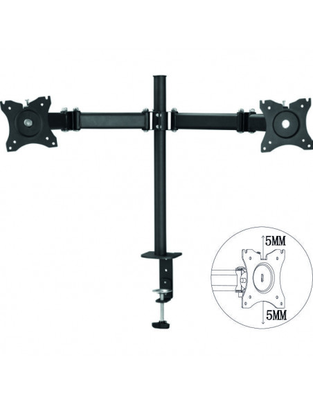 SOPORTE MESA TV MONITOR 2 BRAZOS ARTICULADOS VESA