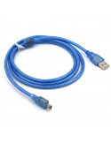 CABLE USB 2.0 A/M MINI USB 5P/M 5M AZUL USADO