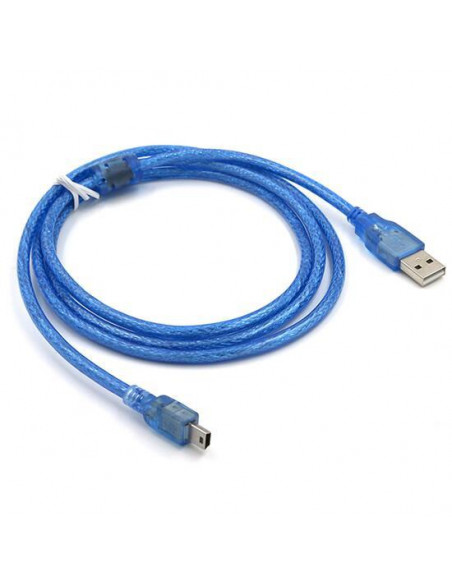 CABLE USB 2 0 A/M MINI USB 5P/M 5M AZUL USADO