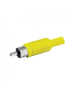 CONECTOR RCA  AMARILLO MACHO