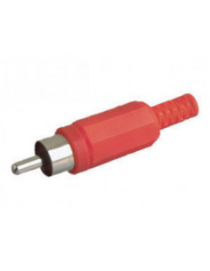 CONECTOR RCA  ROJO MACHO