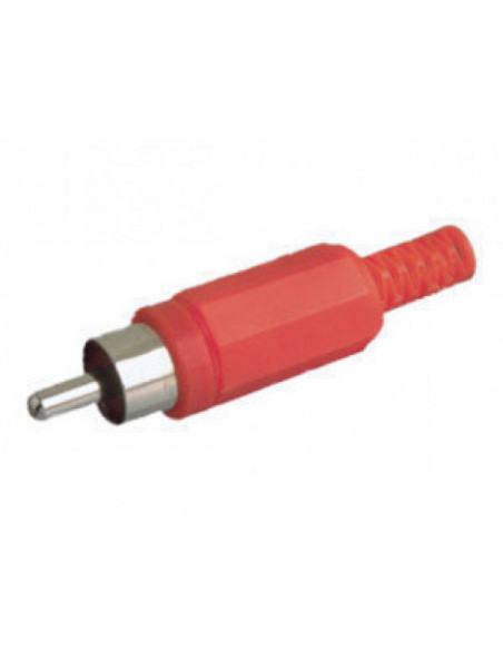 CONECTOR RCA  ROJO MACHO