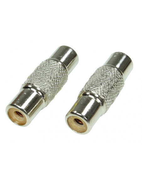 2X ADAPTADORES RCA HEMBRA-HEMBRA