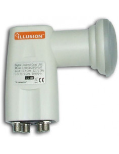 LNB QUAD 0 2dB 4 SALIDAS  4 USUARIOS  ILLUSION