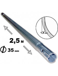 MASTIL ANTENA 2 5M GALVANIZADO APILABLE